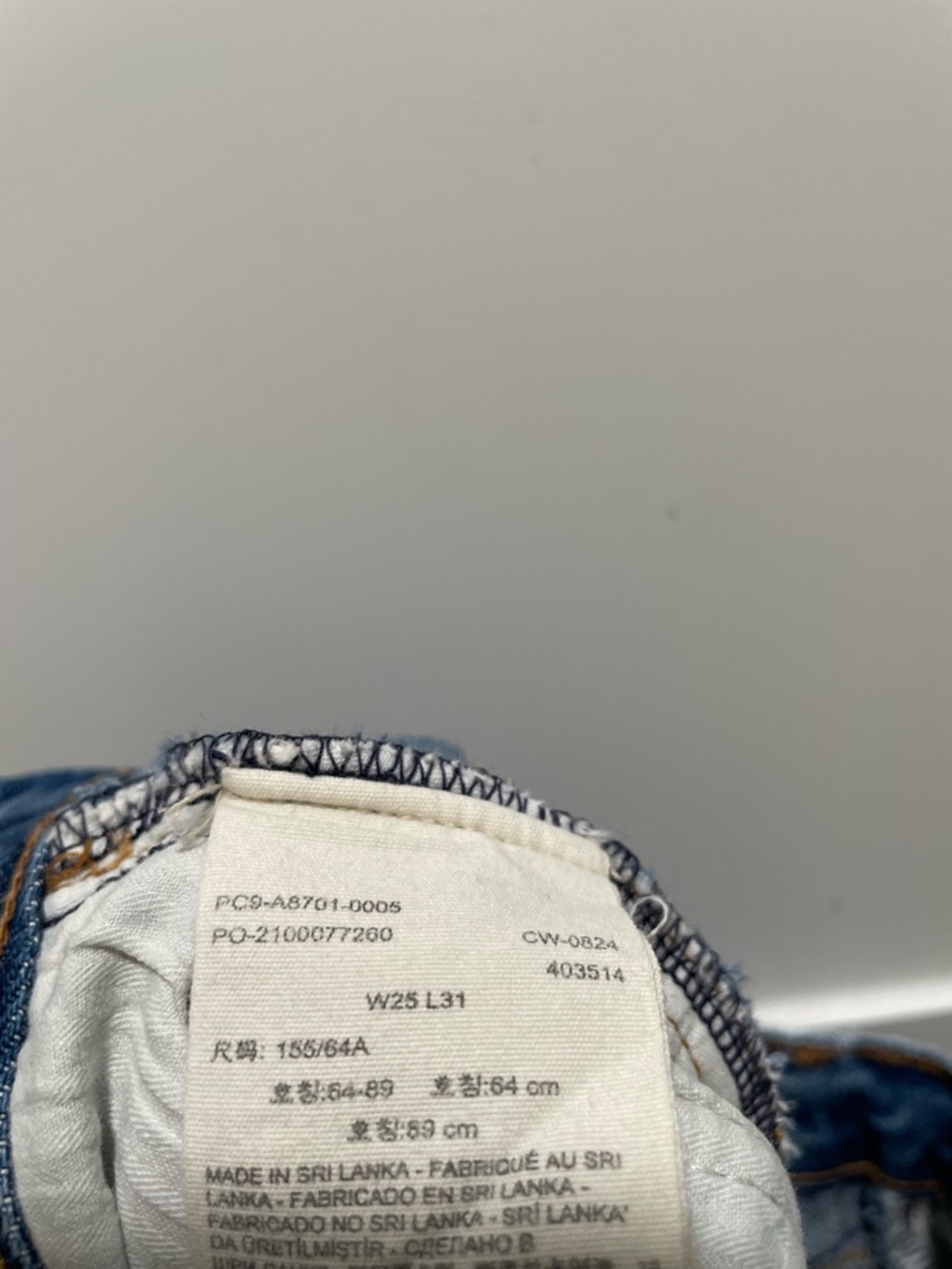 Levi’s Premium XL Baggy Straight Jeans Low Fi Prep Medium Wash - Picture 7 of 7